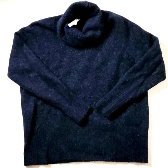 Babaton Aritzia Alpaca Wool  Blend Turtleneck Boxy Oversized Boho sz Small - Picture 4 of 16